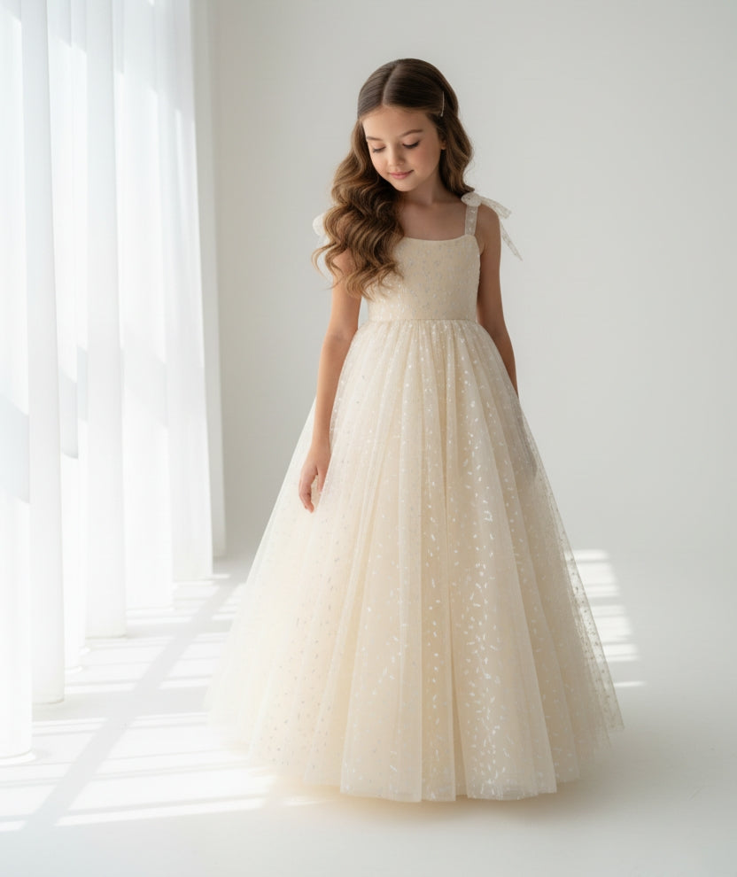 Robe fille tendance 2026 champagne 